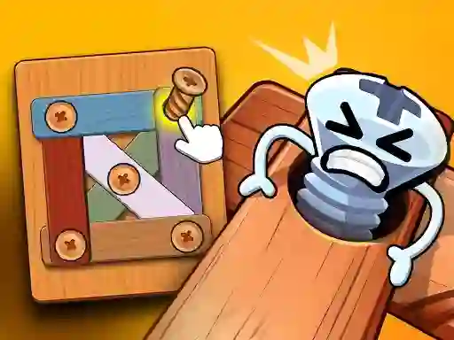 Juego Wood Bolts Nuts Screw Pin Puzzle en línea