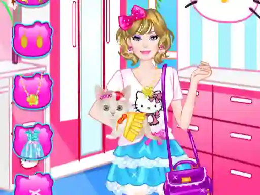 Juego Barbie With Kitty en línea