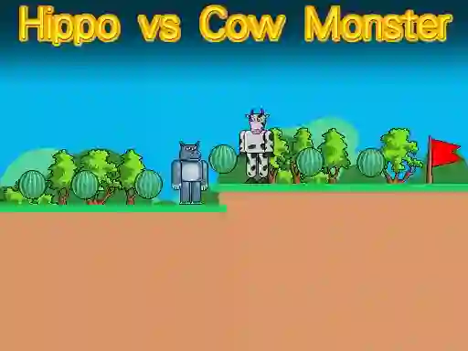 Juego Hippo vs Cow Monster en línea