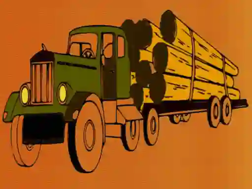 Juego Logging Trucks Coloring en línea