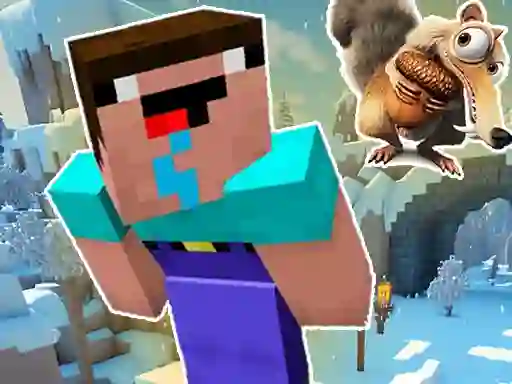 Juego Noob Parkour: Snow Age en línea