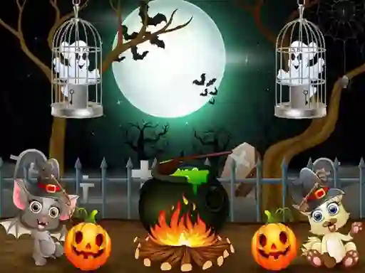 Juego Halloween Twin Ghosts Rescue en línea