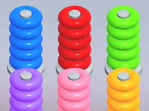 Juego Color Ring Sort en línea