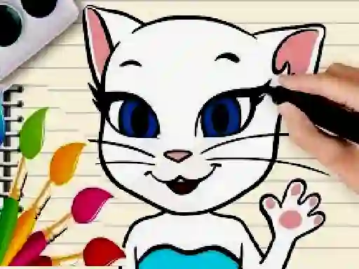 Juego Talking Angela Coloring Book en línea