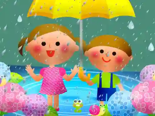 Juego Kids Rainy Day Puzzle en línea