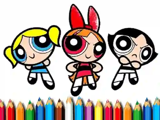 Juego PowerPuff Girls Coloring Book en línea