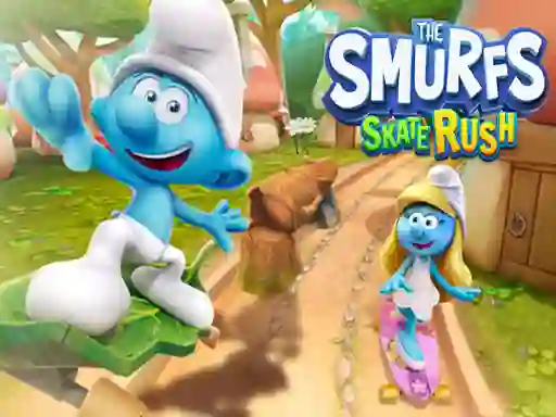 Juego The Smufrs Skate Rush en línea