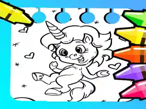 Juego Magical Unicorn Coloring Pages en línea