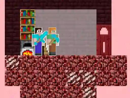 Juego Alex and Steve Nether en línea