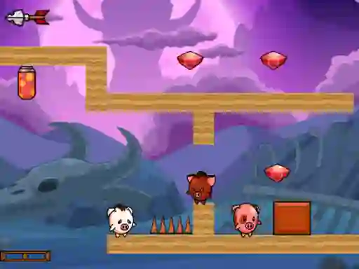 Juego Pig Bros Adventure en línea