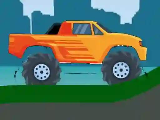 Juego Monster Truck Hill Driving 2D en línea