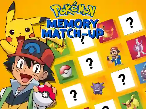 Juego Pokemon Memory Match-Up en línea