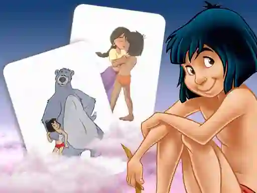 Juego Mowgli Memory card Match en línea