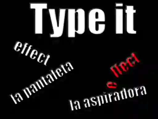 Juego Type it en línea