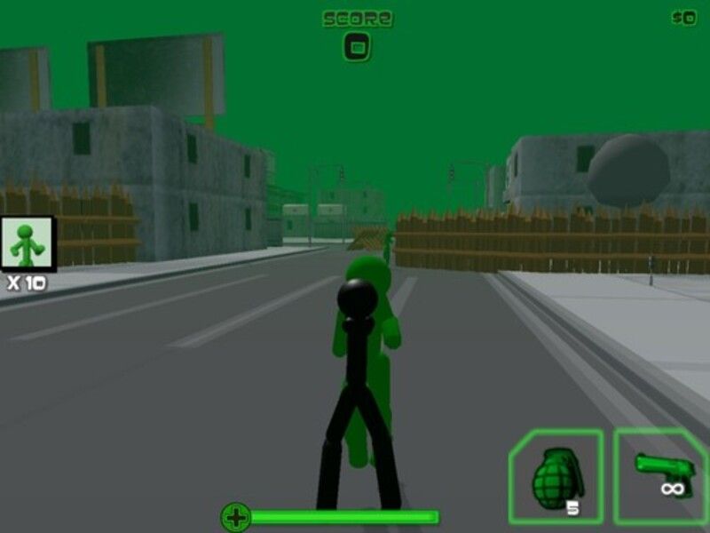 Juego Stickman zombie disparando 3D en línea