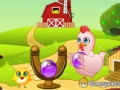 Juego Burbujas y pollos  en línea