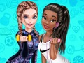 Juego Elsa y Tiana Amigos de entrenamiento  en línea