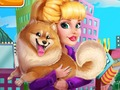 Juego Audrey adopta un cachorro  en línea