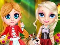 Juego Pequeña Elsa En Capucha Roja  en línea