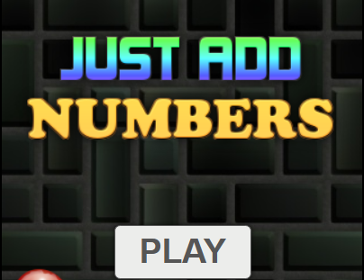 Juego Sólo agrega números  en línea