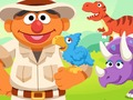 Juego 123 Sesame Street: guardería de dinosaurios de Ernie  en línea