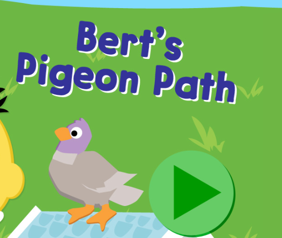Juego 123 Sesame Street: camino de las palomas de Bert  en línea