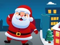 Juego Papá Noel corre por las calles de la ciudad.  en línea