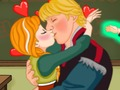 Juego Beso de la escuela de princesa de hielo en línea