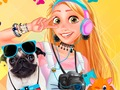 Juego Concurso de fotografía de princesas y mascotas  en línea