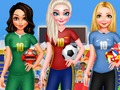 Juego BFF Princess Vota por el fútbol 2018  en línea