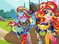 Juego Chicas de Equestria. Juegos de la Amistad: Motocross  en línea