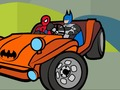 Juego Libro para colorear de coches de superhéroes  en línea