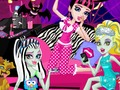 Juego Monster Slumber Party Caras divertidas  en línea