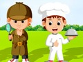 Juego Niños y profesiones.  en línea