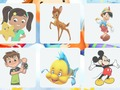 Juego Personajes de dibujos animados: memoria  en línea