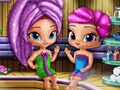 Juego Shimmer and Shine: ginebras espumosas en la sauna  en línea