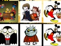 Juego Halloween: dibujos animados  en línea