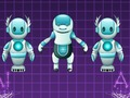 Juego Robots: Combinación de tarjetas de memoria  en línea
