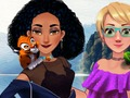 Juego Jasmine y Rapunzel en el camping  en línea