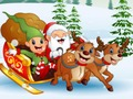 Juego El gran avance de Papá Noel con los regalos  en línea