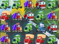 Juego Camiones de dibujos animados Match 3  en línea
