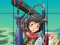 Juego Rompecabezas deslizante pescador  en línea