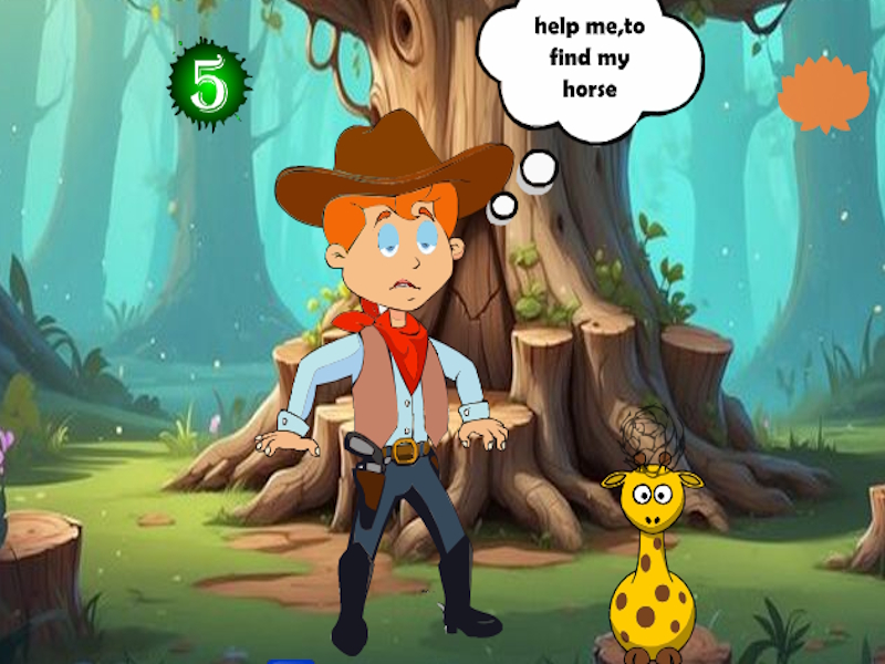 Juego Descubre el Cazador perdido el caballo en línea