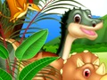 Juego Rompecabezas deslizantes de dinosaurios  en línea