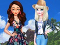 Juego Tierra contra mar: Moana contra Elsa  en línea