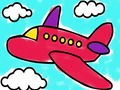 Juego Libro de colorear avión  en línea