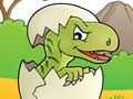 Juego Dino juego de colorear  en línea