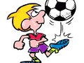 Juego Tiempo de coloración de fútbol  en línea