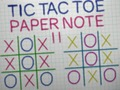 Juego Tic Tac Toe Paper Nota II en línea