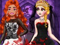 Juego Vestido de novia princesa negro  en línea